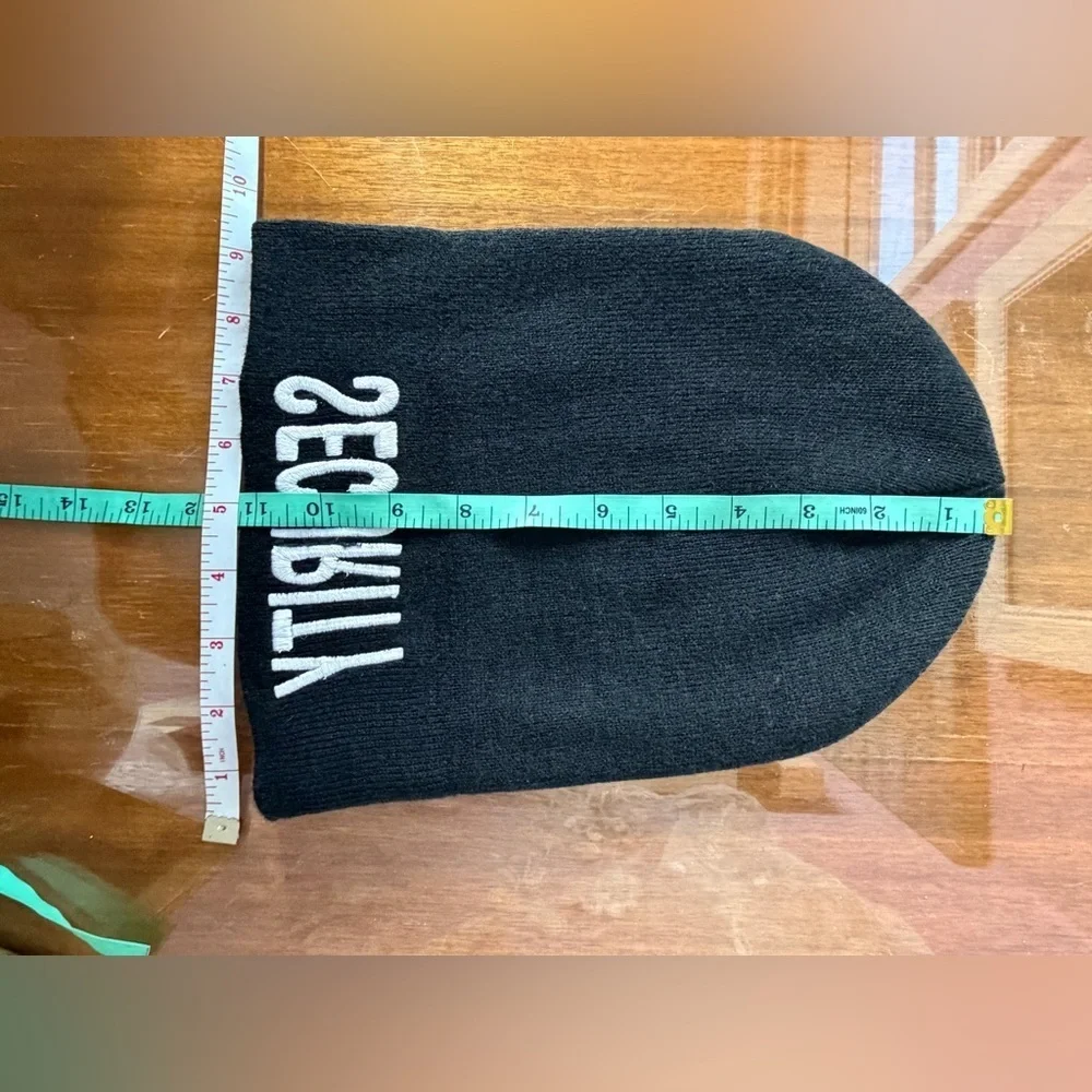 Black 'Security' Knit Beanie
